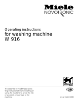 Miele Novotronic W916 User manual