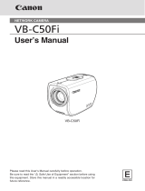 Canon VB-C50Fi User manual