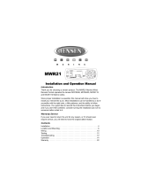 Jensen MWR21 Owner's manual