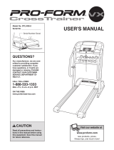 Pro-Form CrossTrainer VX User manual