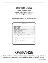Electrolux TGF351SHWC Owner's manual