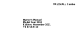 Vauxhall Combo Cargo Owner's manual