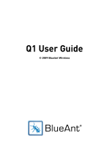 Blueant Q1 User manual