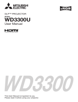 Mitsubishi WD3300 User manual