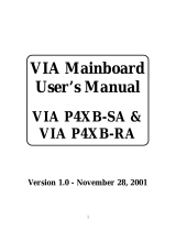 VIA Technologies VIA P4XB-SA User manual