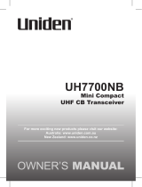 Uniden UH7700NB User manual