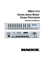 Mackie DX810 v3.0 User manual
