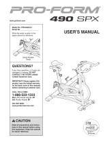 NordicTrack Gx3.0 Bike User manual