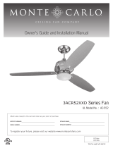 Monte Carlo Fan Company 3ACR52XXD Series Installation guide