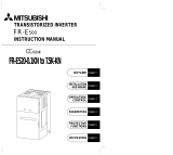 Mitsubishi Electric FR-E520 User manual
