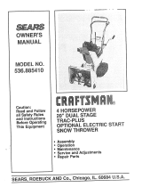 Sears 536.885410 User manual