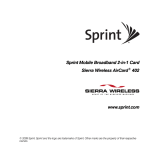 Sierra Wireless AirCard 402 User manual