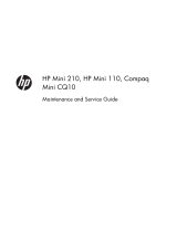 HP Mini 210-4100 PC series User guide