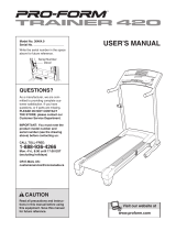 Pro-Form 380 CS User manual