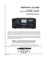 AMERITRON ALS-500MRX User manual