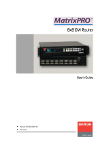 Barco MatrixPRO- II User manual