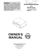 Miller Millermatic 350 User manual