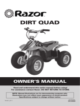 Razor Dirt Quad User manual