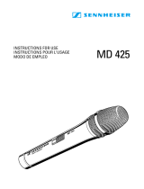 Sennheiser MD 425 User manual