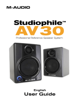 M-Audio Studiophile AV 30 User manual