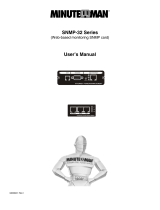 Minuteman SNMP-32 Series User manual