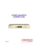 Cabletron Systems CyberSWITCH CSX202 User manual
