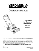 Yard-Man 440 Series User manual