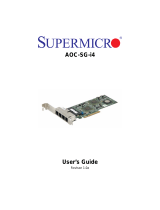 Supermicro AOC-SG-I4 User manual