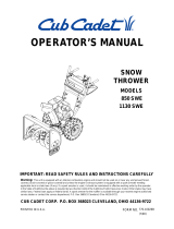 Cub Cadet 1130 SWE User manual