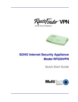 Multi-Tech RouteFinder RF550VPN User manual