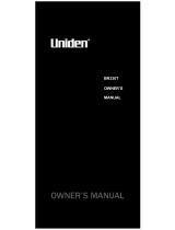 Uniden BR330T User manual