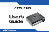 Ask Proxima C185 User manual