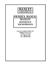 Manley Microphones (all) 1992 - 2010 Owner's manual
