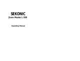 Sekonic L-508 CINE ZOOM MASTER Owner's manual