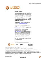 Vizio VP505XVT - 50" Plasma TV User manual