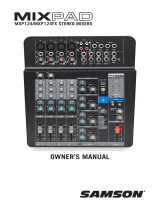 Samson MixPad MXP124FX Stereo Mixer User manual
