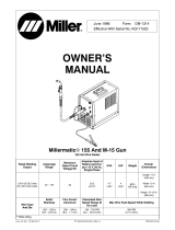 Miller Millermatic 155 And M-15 Gun Owner's manual