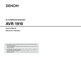 Denon AVR-1910 User manual