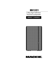 Mackie HD1521 User manual