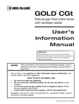 Weil-McLain GOLD CGt SERIES User manual