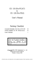 ATEN Console Extender CE-120 User manual