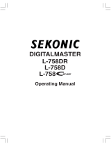 Sekonic L-758 Owner's manual