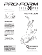 Pro-Form Crossover User manual