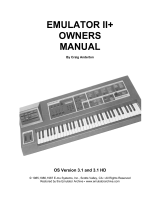 E-Mu EII+ Owner's manual