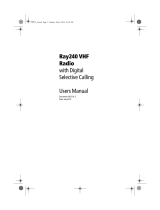 Raymarine Ray240 VHF Radio User manual