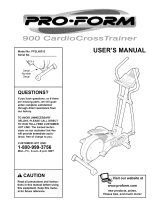 ProForm 900 CardioCrossTrainer User manual