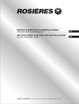 ROSIERES RVE 633 Owner's manual