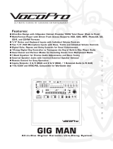 VocoPro GIG-MAN Operating instructions