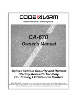 Code Alarm CA670 User manual