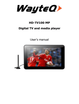 WayteQ HDTV-100MP User manual
